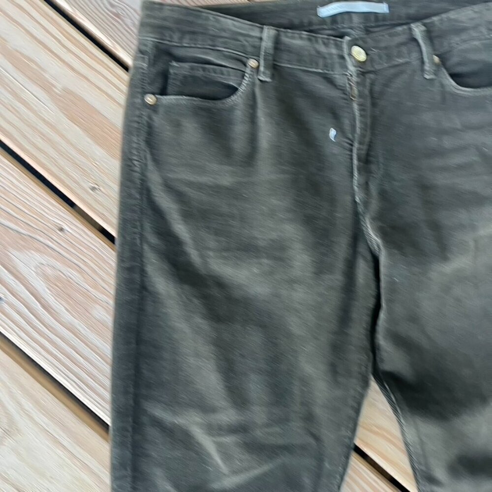 ** Vince Men's Corduroy Jeans Pants 32 Olive Green Slim - Picture 6 of 12